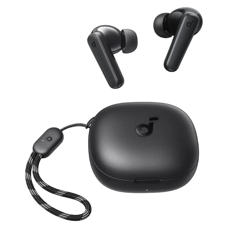 هدفون بلوتوثی انکر مدل SoundCore R50i A3949 . دارای فناوری AI-Enhanced Calls برای کاهش نویز و بهبود مکالمات، مقاوم در برابر رطوبت و عرق