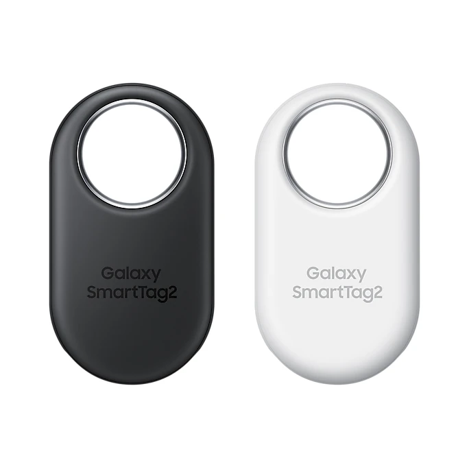 گجت ردیاب اشیاء سامسونگ مدل Galaxy SmartTag2 EI-T5600BWEGWW، با اتصال Wi-Fi، سازگار با Android، مجهز به باتری CR2 با عمر تا 500 روز و استاندارد IP67 مقاوم در برابر آب و گردوغبار